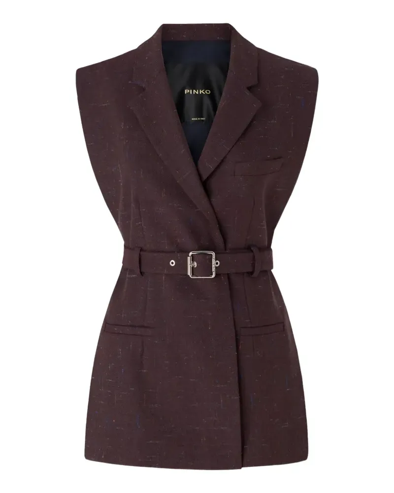 Pinko Weste mit Gürtel - Braun Braun