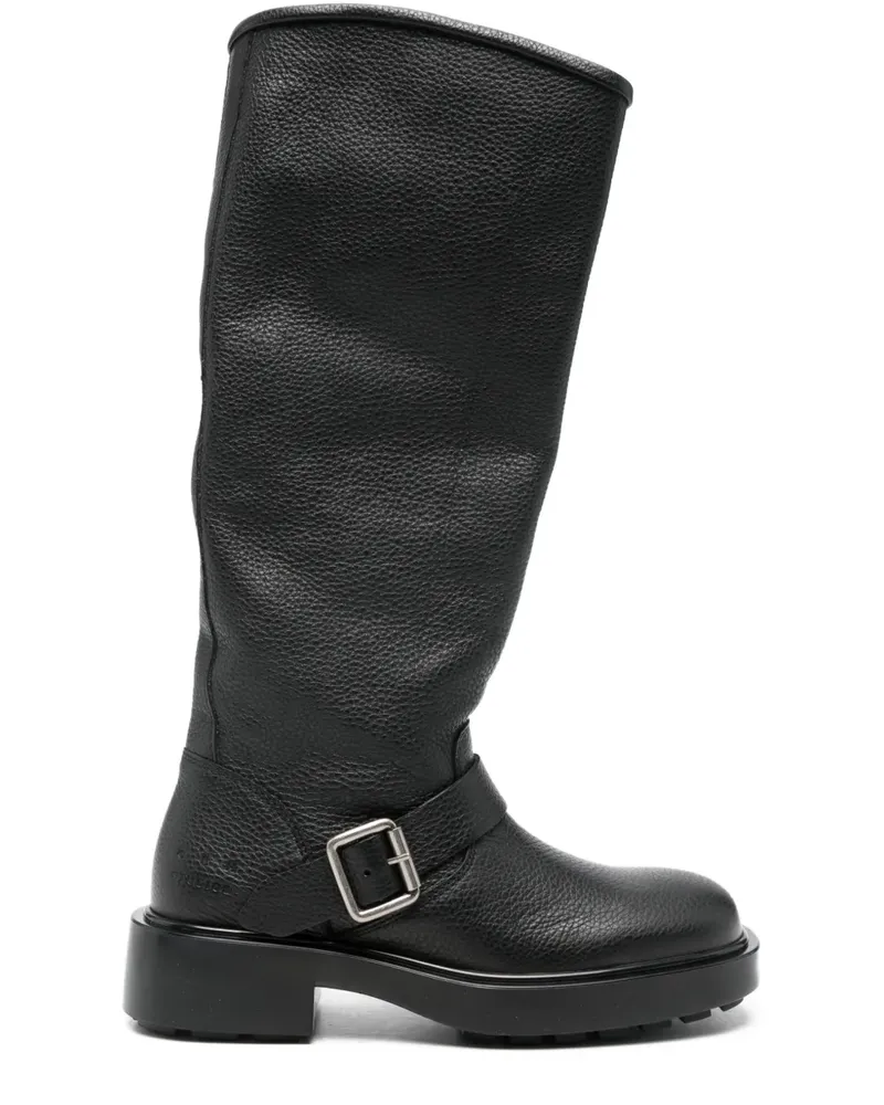 Copenhagen buckle-detail round-toe boots - Schwarz Schwarz