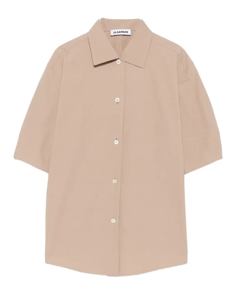 Jil Sander boxy-fit cotton shirt - Nude Nude