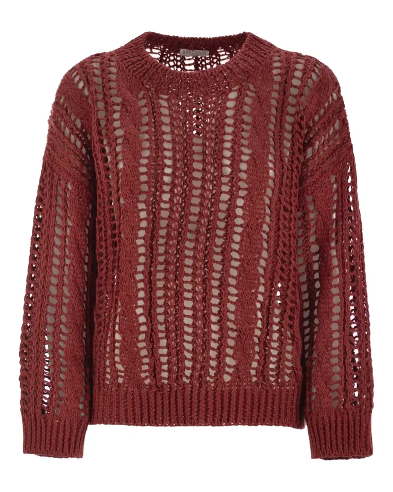 Brunello Cucinelli Pullover mit Rundhalsausschnitt - Rot Rot