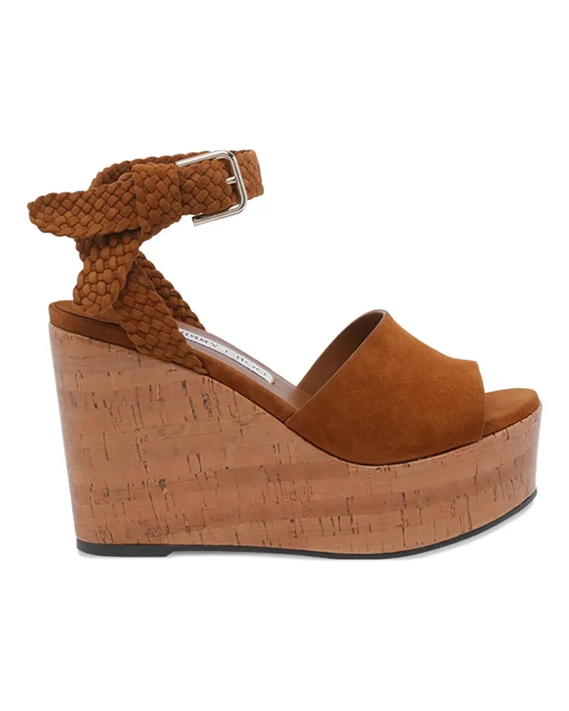 Jimmy Choo Jori 100 braided sandals - Braun Braun