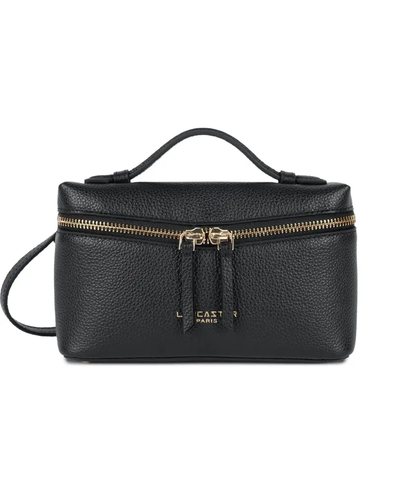 Lancaster grained leather tote bag - Schwarz Schwarz
