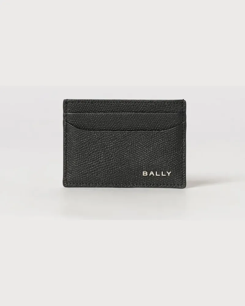 Bally grainy leather cardholder - Schwarz Schwarz