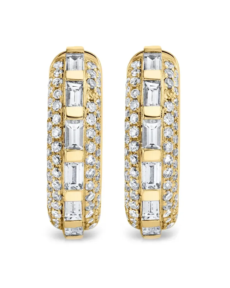 SHAY 18kt Gelbgoldcreolen mit Diamanten Gold