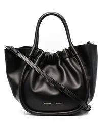 Proenza Schouler Kleine Handtasche mit Raffung Schwarz