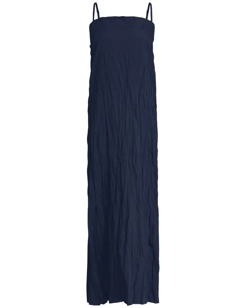 Osklen Midikleid mit Falten - Blau Blau