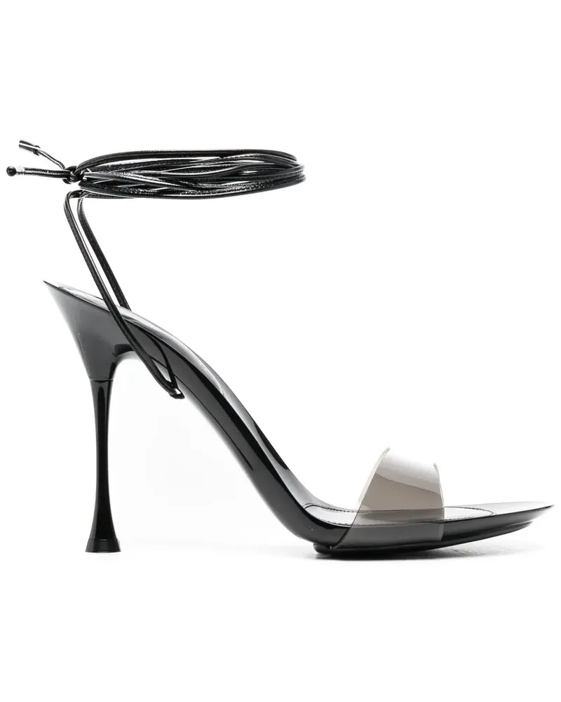Gianvito Rossi Sandalen mit Schnürung - Schwarz Schwarz