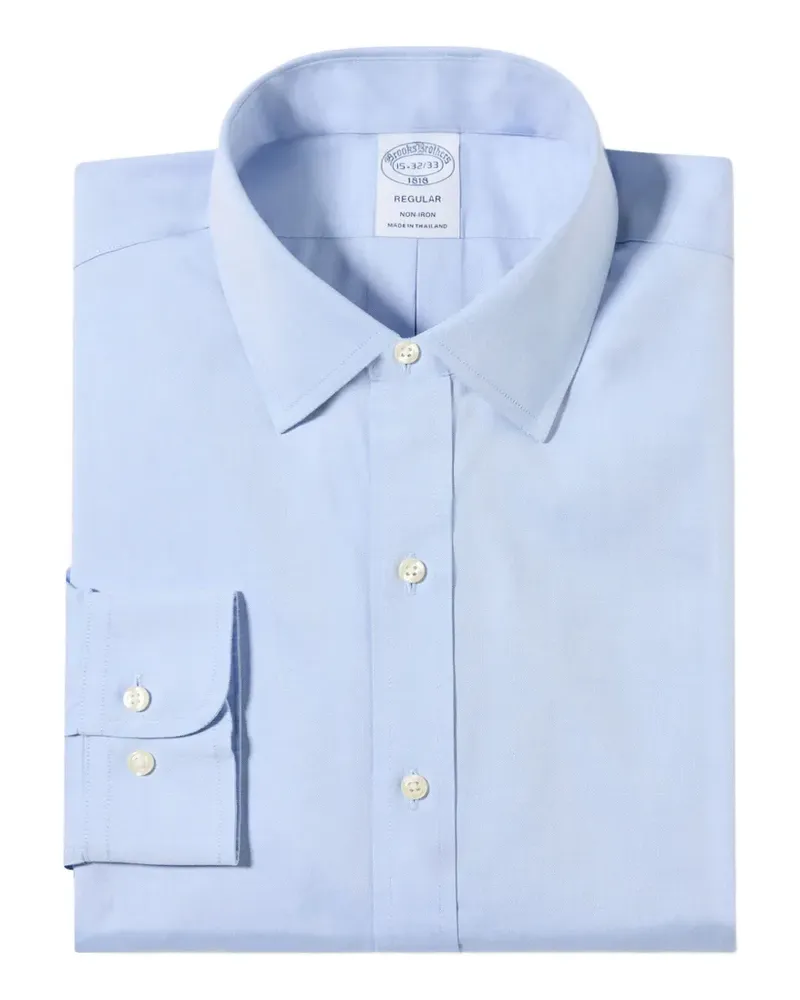 Brooks Brothers Bügelfreies Oxford-Hemd mit Ainsley-Kragen - Blau Blau