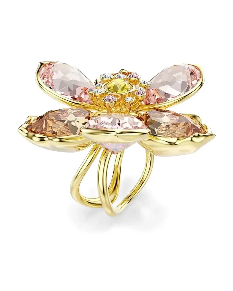 Swarovski Idyllia crystal embellishment ring - Gold Gold