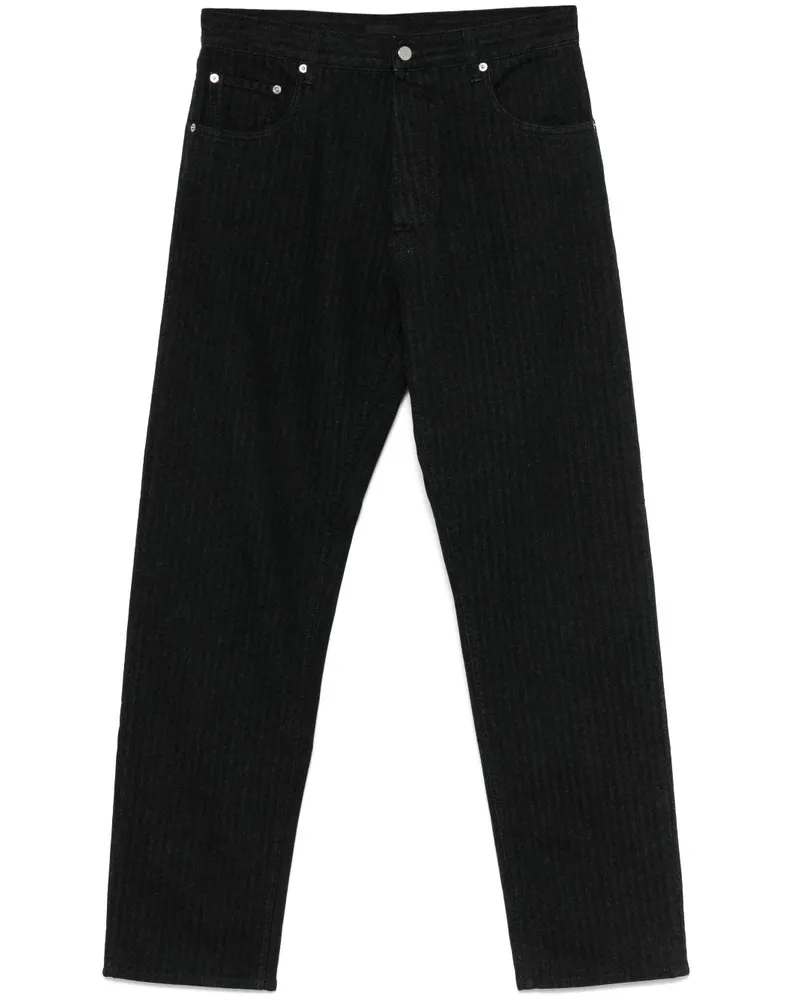 Prada Jeans mit Triangel-Logo - Schwarz Schwarz