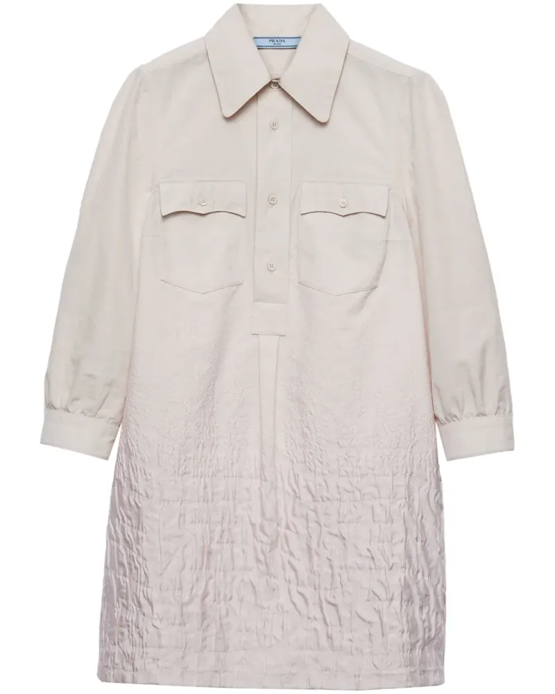 Prada Cloquet Mini Kleid - Nude Nude
