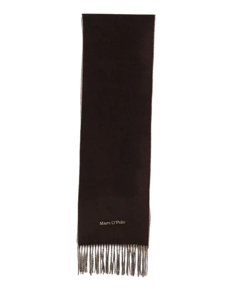Marc O'Polo Schal mit Logo-Print - Braun Braun