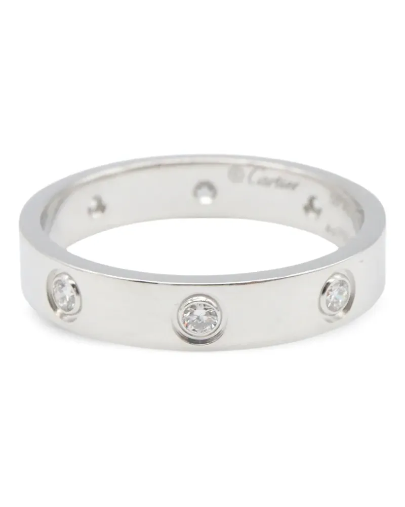 Cartier 2010s Love Ring mit Diamant - Silber Silber