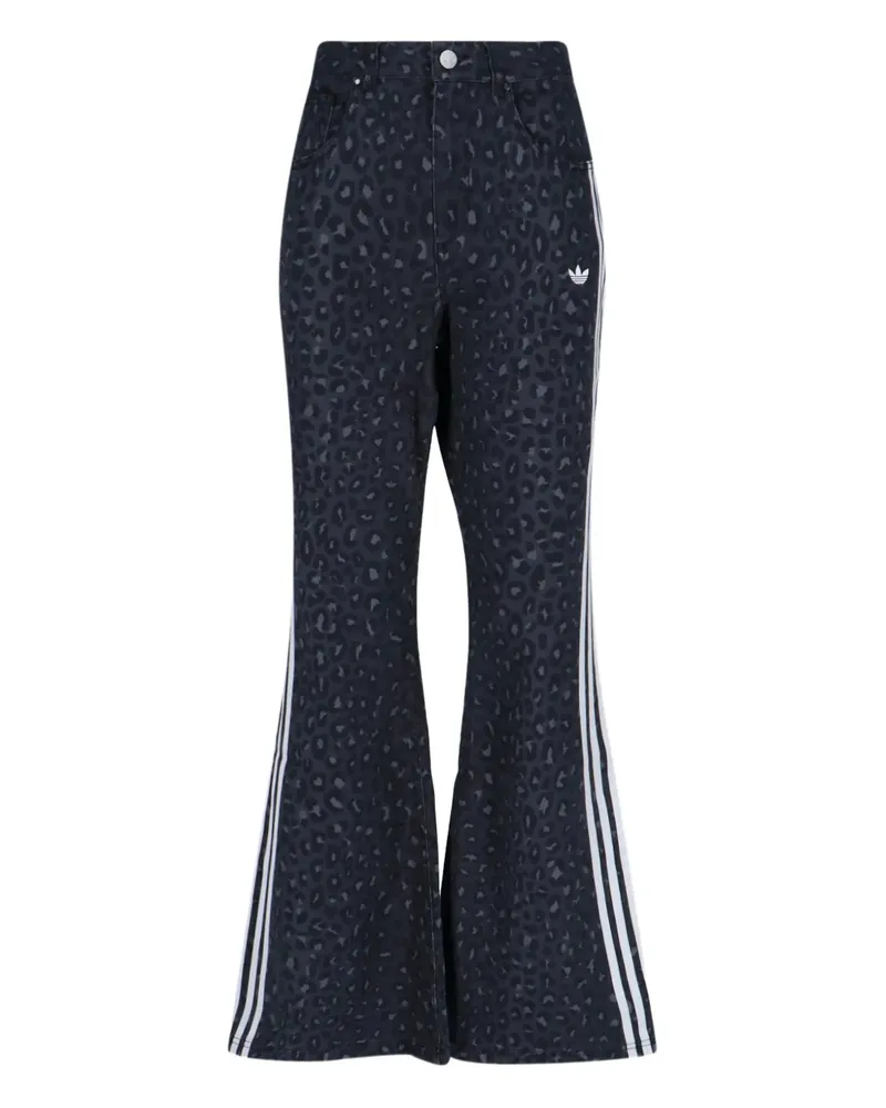 adidas Bootcut-Jeans mit weitem Bein - Schwarz Schwarz