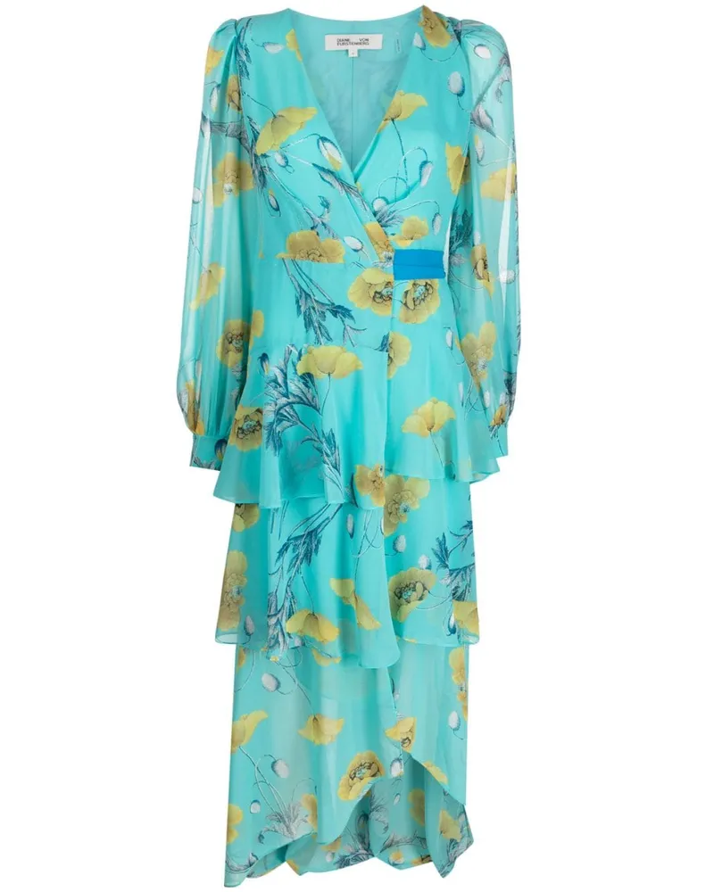 Diane von Furstenberg Silvia Kleid - Blau Blau