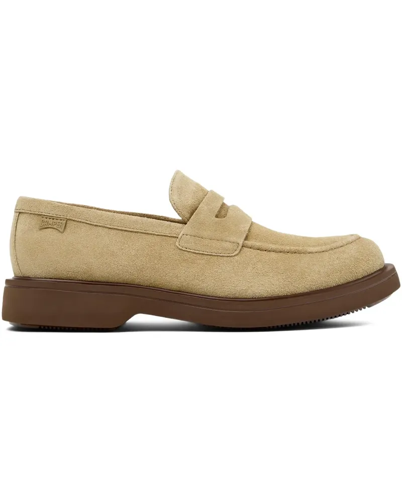 Camper Norman Penny-Loafer aus Wildleder - Nude Nude