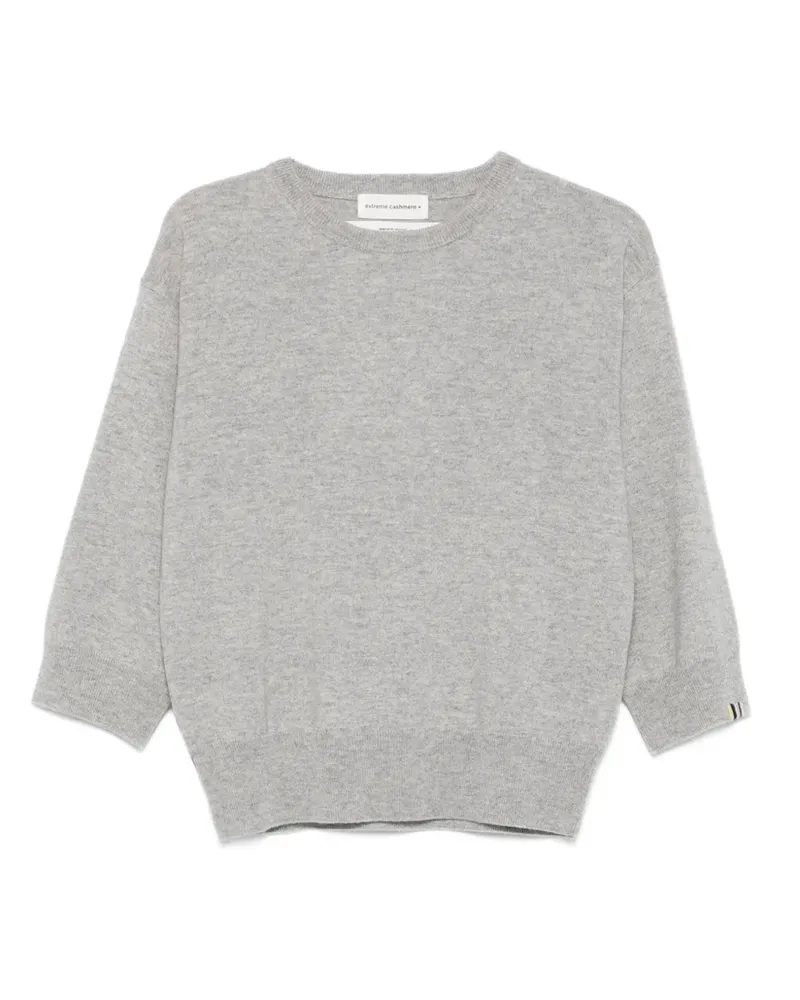 extreme cashmere Pullover mit rundem Ausschnitt - Grau Grau