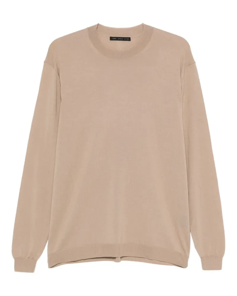 Low Brand Pullover mit Rundhalsausschnitt - Nude Nude