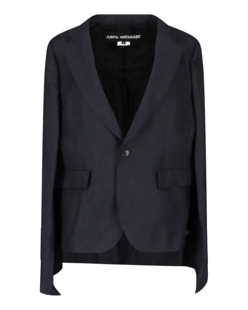 Junya Watanabe Jacke im Cape-Style mit Nadelstreifen - Grau Grau