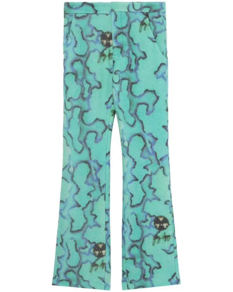 ERL Hose mit grafischem Print - Blau Blau