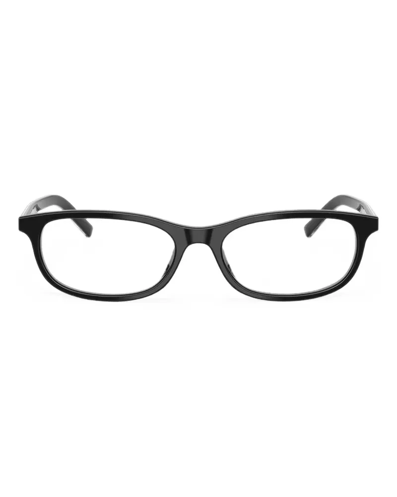 Prada Brille mit eckigem Gestell - Schwarz Schwarz