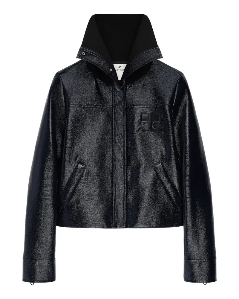 Courrèges Jacke mit Stehkragen - Blau Blau