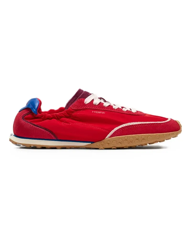 HOFF Bridge Dopamine panelled suede-trimmed sneakers - Rot Rot
