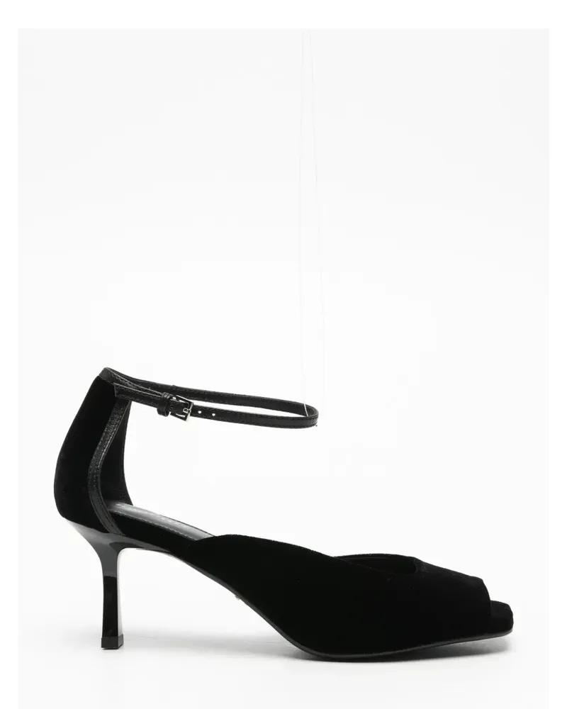 Lola Cruz Qelina ankle-strap peep-toe pumps - Schwarz Schwarz