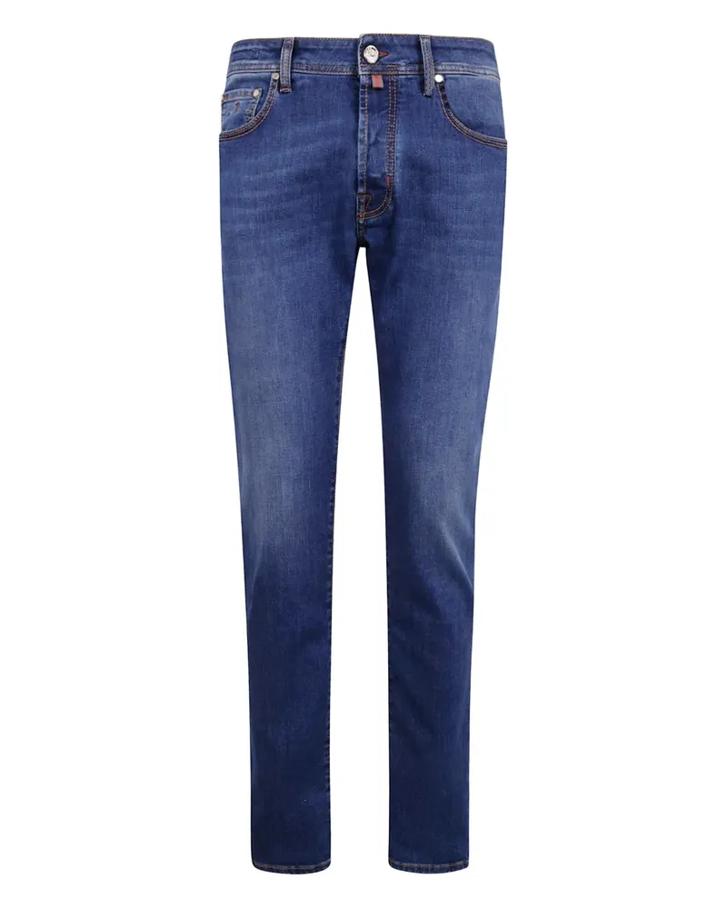 Jacob Cohën Jeans mit Logo-Patch - Blau Blau