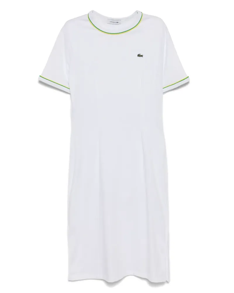 Lacoste Midikleid aus Baumwolle - Weiß Weiß