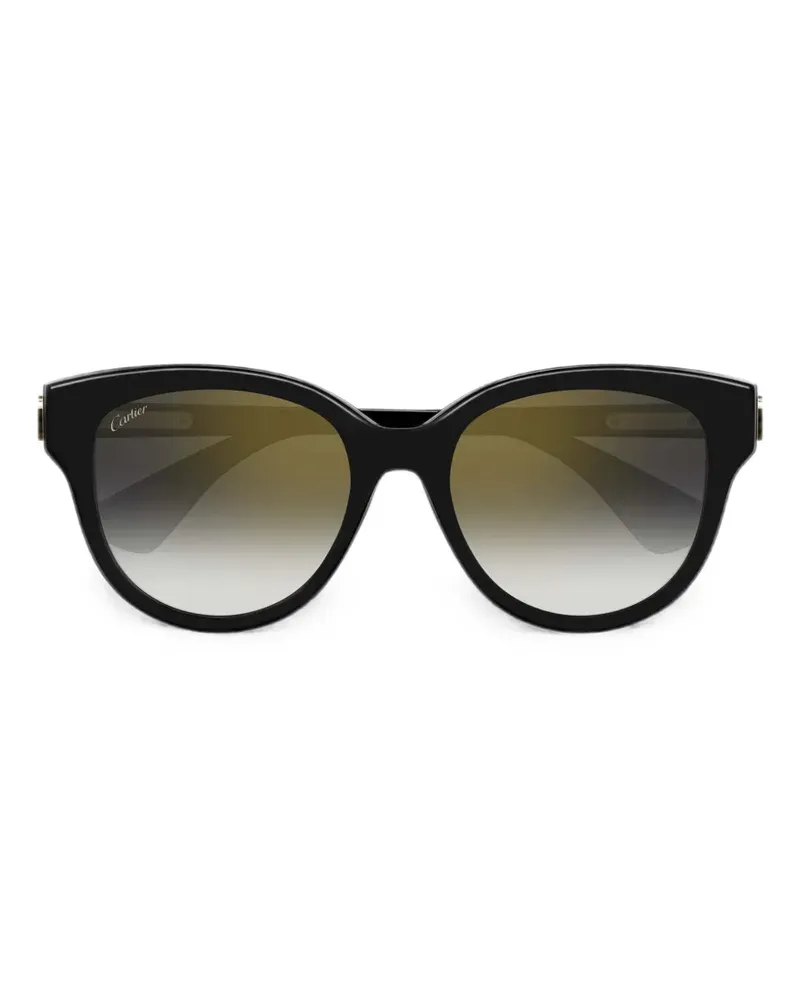 Cartier Sonnenbrille mit Cat-Eye-Gestell - Schwarz Schwarz