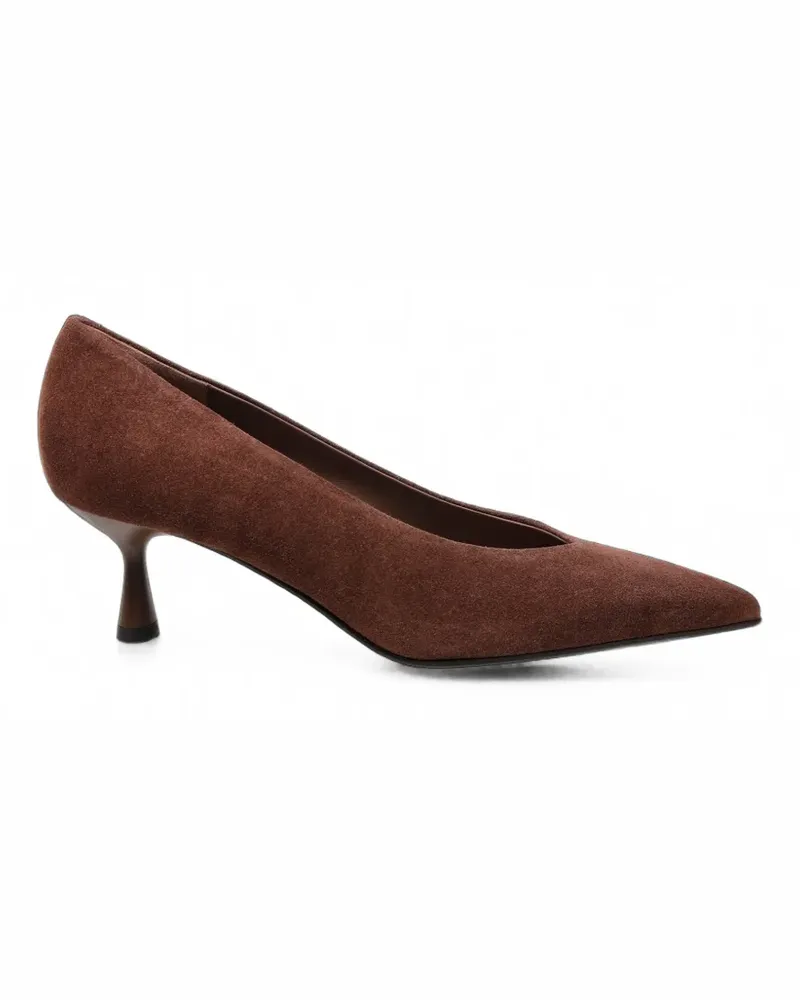 Sergio Levantesi pointed-toe suede pumps - Braun Braun