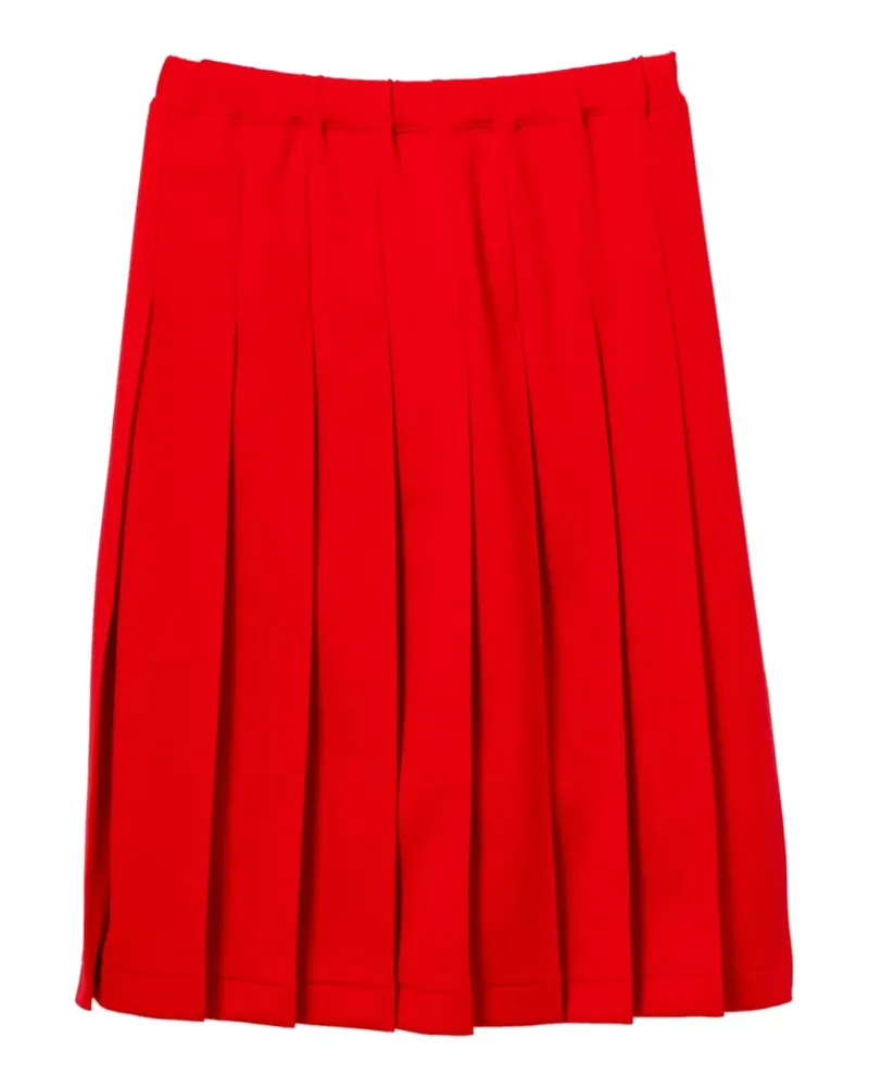 Comme des Garçons Midirock mit Falten - Weiß Weiß