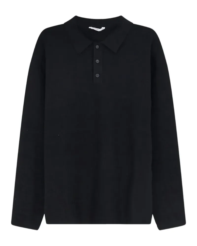 Hevò Pullover mit Polokragen - Schwarz Schwarz