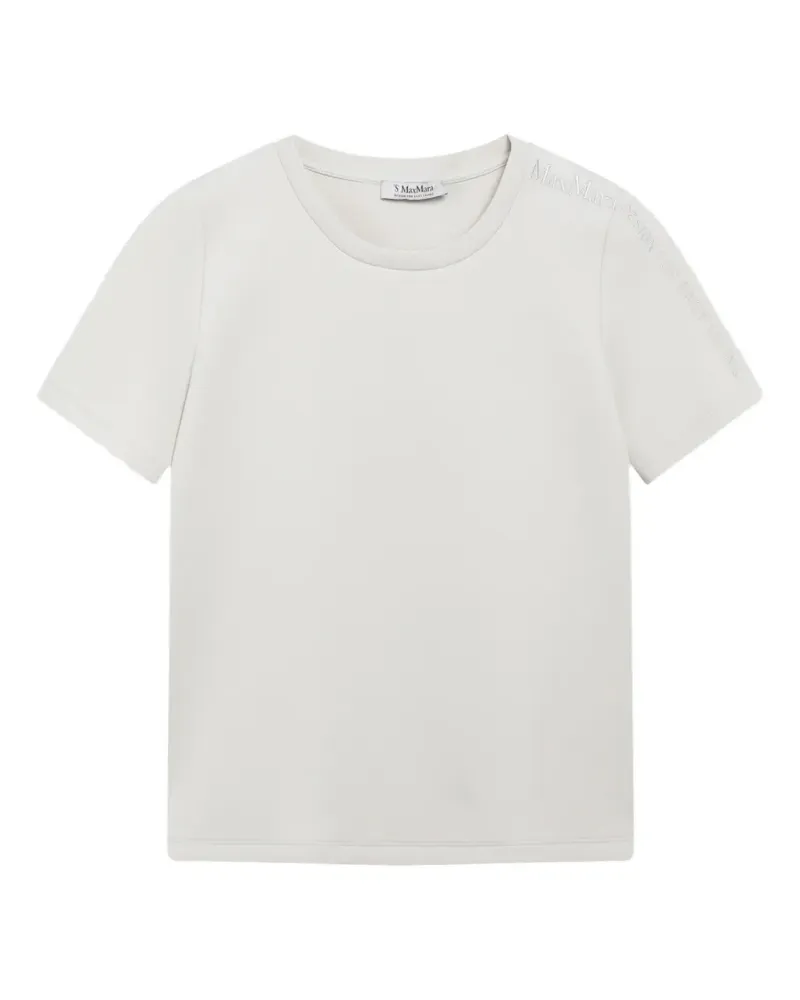 Max Mara Max Mara T-Shirt mit Logo-Stickerei - Nude Nude