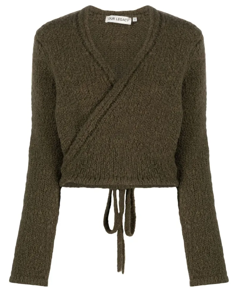 Our Legacy Gewickelter Cardigan - Grün Grün