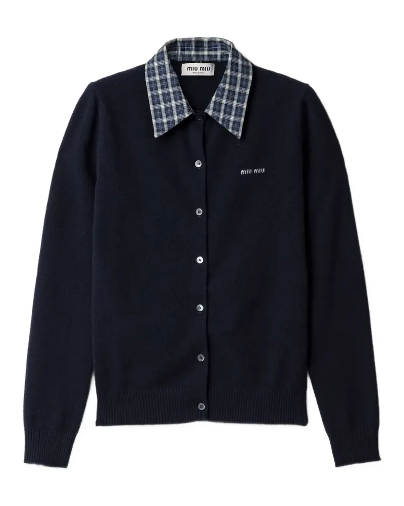 Miu Miu Cardigan aus Kaschmir - Blau Blau