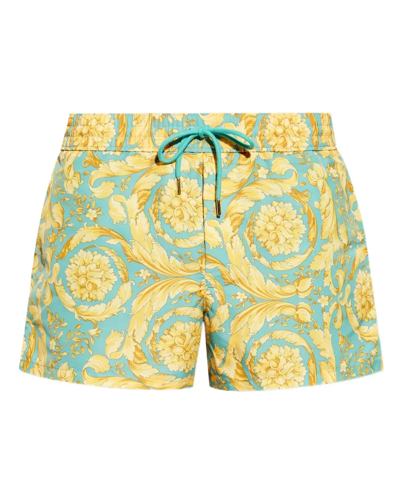 Versace Badeshorts mit Barocco-Print - Gelb Gelb