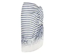 striped fringed beach towel