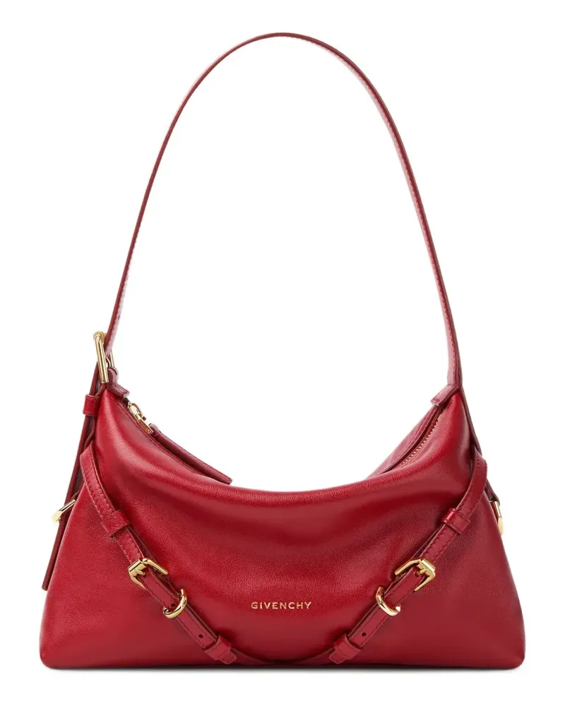 Givenchy Mini Voyou Tasche aus glänzendem Leder - Rot Rot