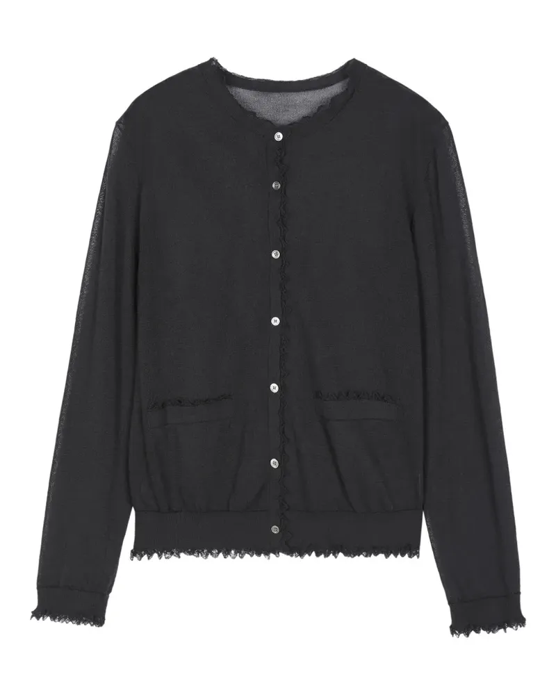 JNBY Cardigan mit Muschelsaum - Schwarz Schwarz