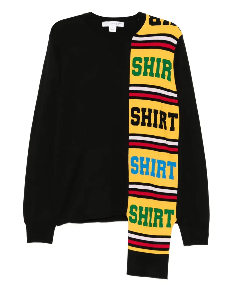 Comme des Garçons T-Shirt mit rundem Ausschnitt - Schwarz Schwarz