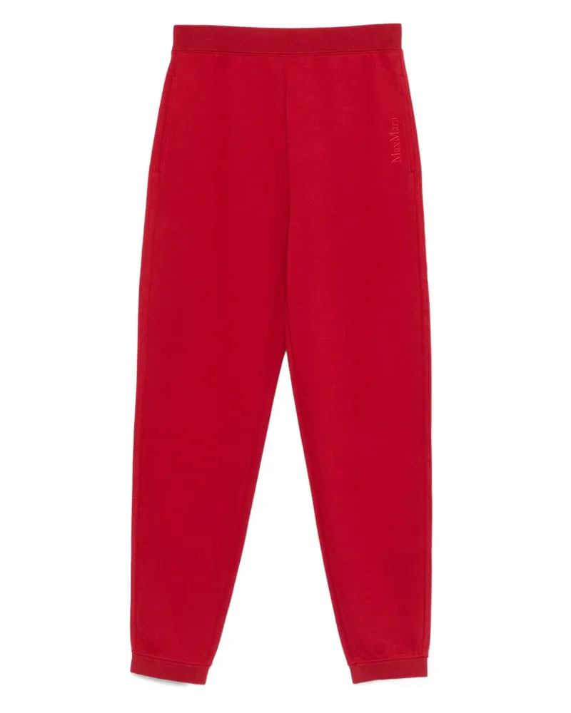 Max Mara Max Mara Jogginghose mit Logo-Stickerei - Rot Rot