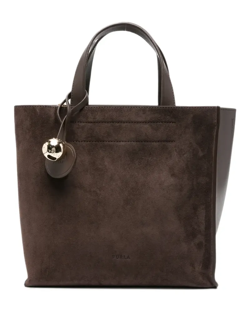 Furla Tote Bag mit Wildledereinsätzen - Braun Braun