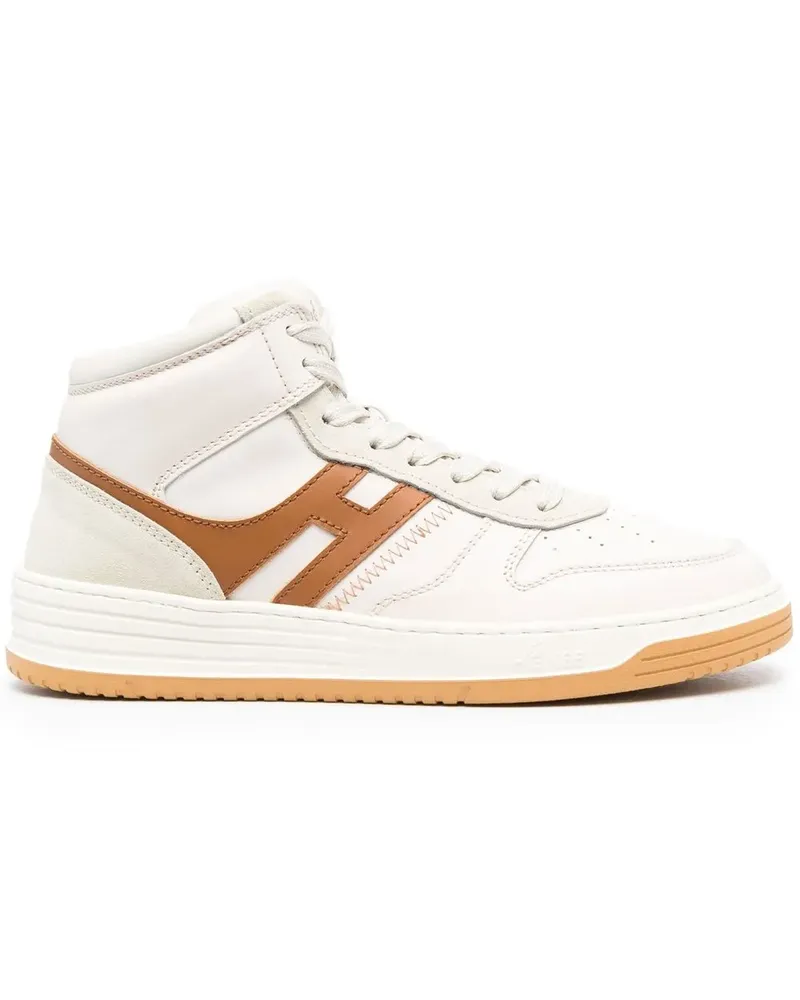 Hogan High-Top-Sneakers mit Kontrasteinsätzen - Nude Nude
