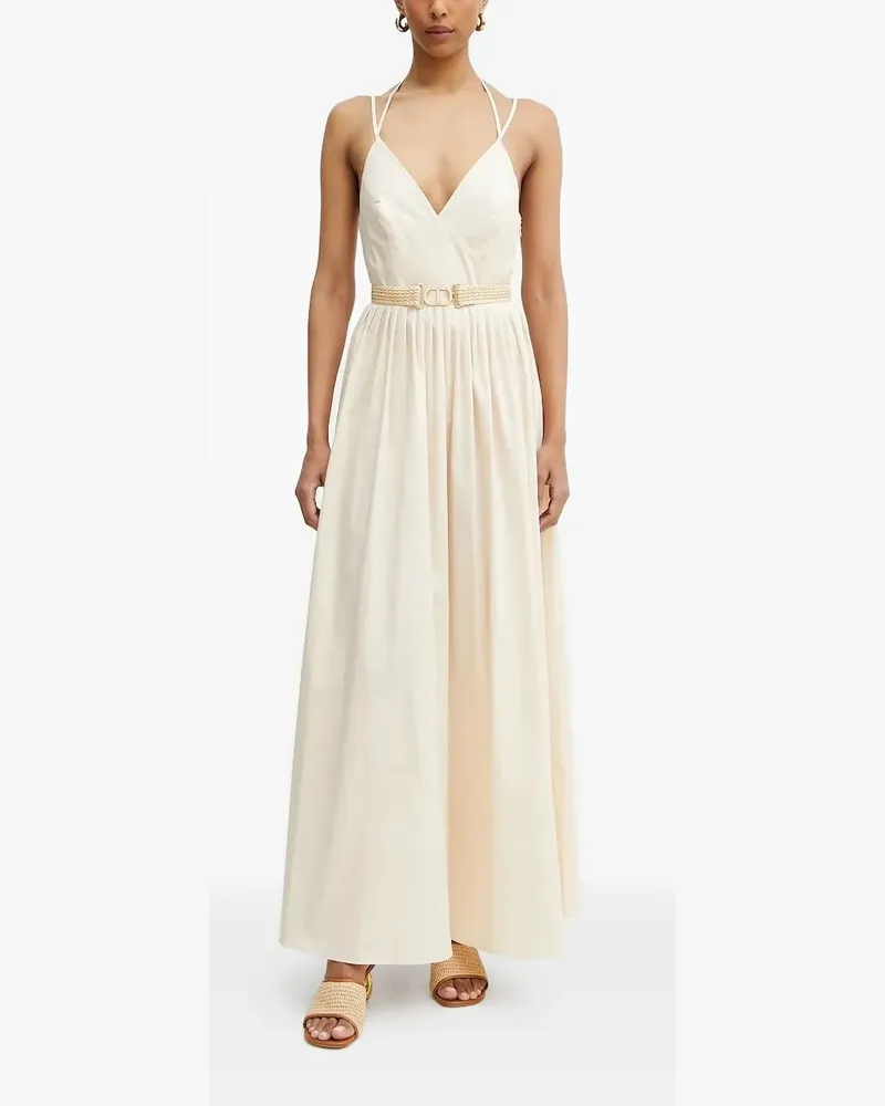 Twin-Set Maxikleid mit Falten - Nude Nude