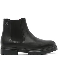 Tommy Hilfiger Stiefel mit Monogramm-Schild Schwarz