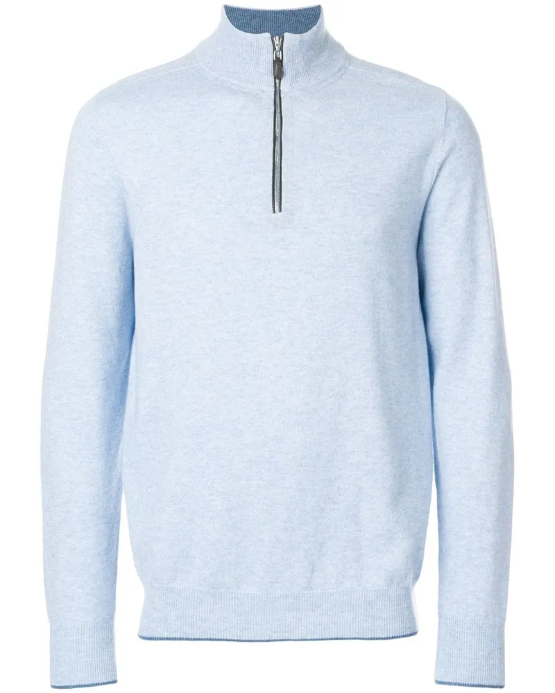 N.Peal Carnaby' Pullover mit Reißverschluss - Blau Blau