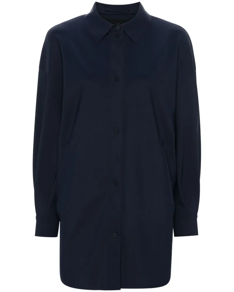 Herno Hemd mit Logo-Gravur - Blau Blau