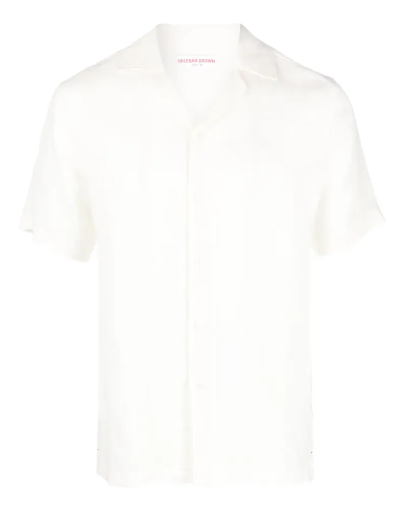 Orlebar Brown Hibbert Hemd aus Leinen - Nude Nude